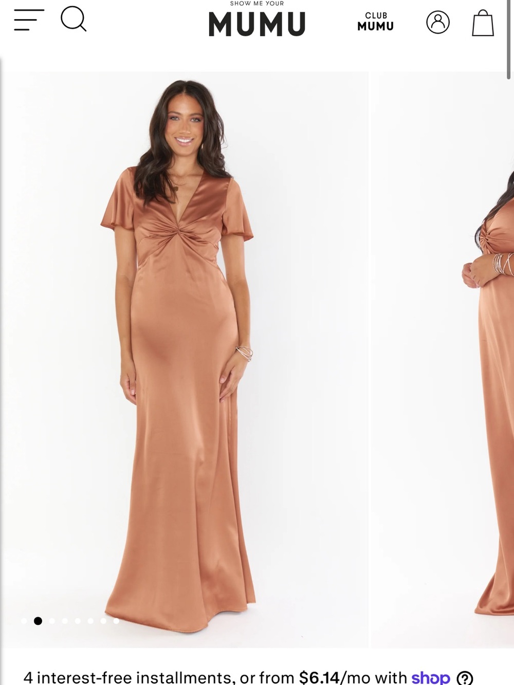 Show me your mumu Rome twist gown - 1X